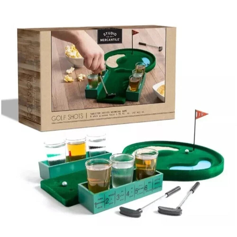 Drinking Game STUDIO MERCANTILE Mini Golf Shots Game Set